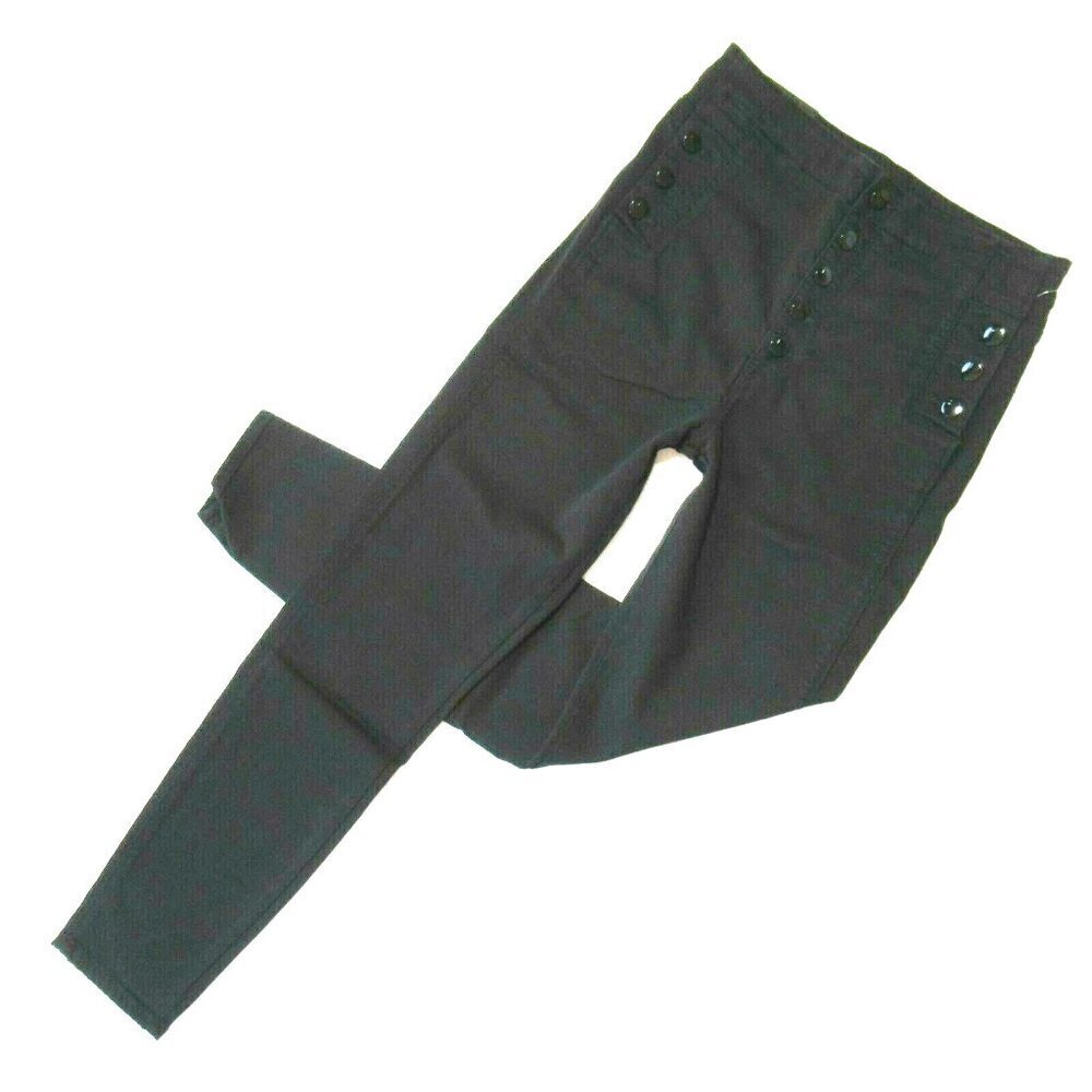 NWT J Brand Natasha in Seriously Black Sky High Skinny Buttonfly Stretch Jean 31